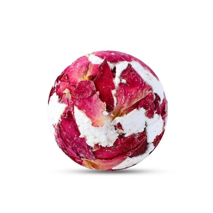 Bath Bombs With Dried Flowers