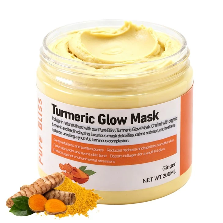 Topeng tanah liat kunyit vitamin C